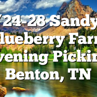 6/24-28 Sandy’s Blueberry Farm Evening Picking Benton, TN