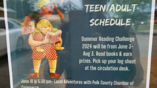 7/16 Nature Journaling Event of West Polk Library Summer Reading Program