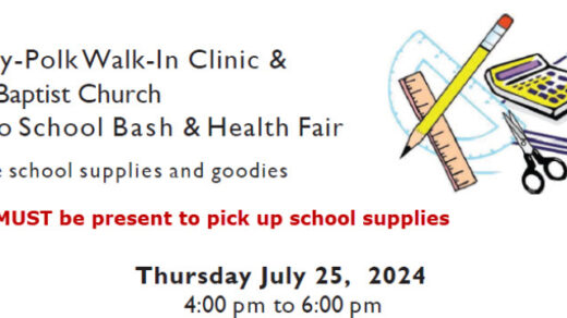 7/25 Back 2 School Bash & Health Fair Ocoee, TN