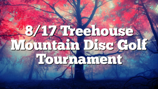 8/17 Treehouse Mountain Disc Golf Tournament