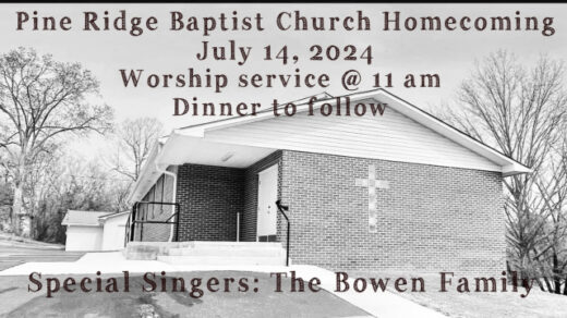 7/14 Pine Ridge Baptist Church Homecoming