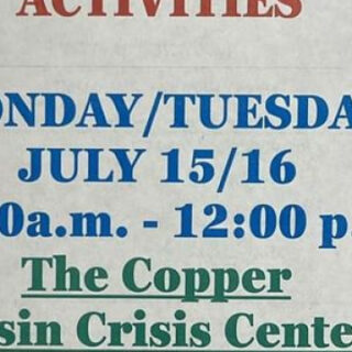7/15-16 Children’s Activities at Copper Basin Baptist Association Office and Crisis Center