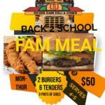 BACK2SCHOOL DAM FAM MEAL at Ocoee Dam Deli & Diner