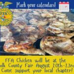 8/20-23 FFA Chicken Fundraiser at the FAIR