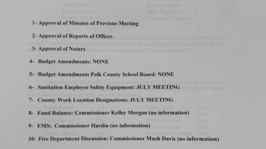 8/15 Polk County Board of Commisioners Meeting