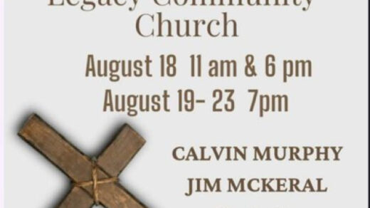 8/18-19 Legacy Community Church Revival Turtletown, TN