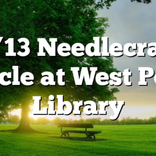 9/13 Needlecraft Circle at West Polk Library