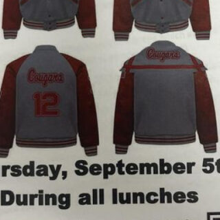 9/5 Letter Jacket Sizing Day at Copper Basin High School