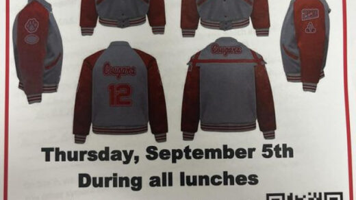 9/5 Letter Jacket Sizing Day at Copper Basin High School