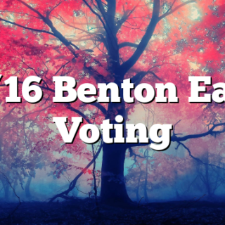 10/16 Benton Early Voting