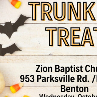 10/31 Zion Baptist Church Trunk or Treat