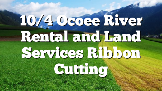 10/4 Ocoee River Rental and Land Services Ribbon Cutting