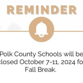 10/7-11 Polk Co. Schools Fall Break