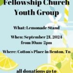 9/21 Clear Springs Fellowship Church Youth Group Lemon Stand