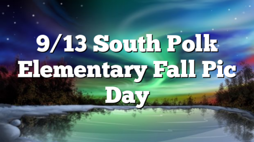 9/13 South Polk Elementary Fall Pic Day