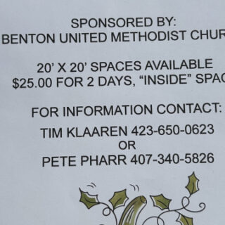 9/27-28 Yard Sale Sponsored by BUM Church BENTON, TN