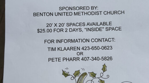 9/27-28 Yard Sale Sponsored by BUM Church BENTON, TN