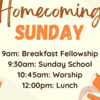 9/29 Homecoming SUNDAY at Shiloh Baptist Church