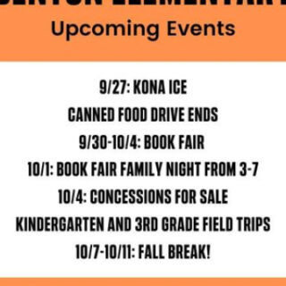 9/30 Benton Elementary School Book Fair Begins