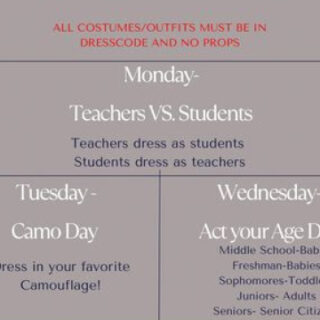 9/30-10/4 Homecoming Spirit Week at Copper Basin High