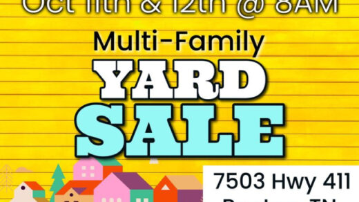 10/11-12 Multi-Family Yard Sale Benton, TN