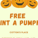 10/21 Free Paint a Pumpkin at Cotton’s in Benton, TN
