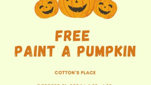 10/21 Free Paint a Pumpkin at Cotton’s in Benton, TN