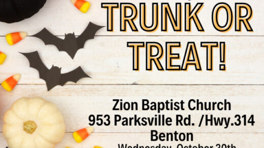 10/30 Zion Baptist Church Trunk or Treat