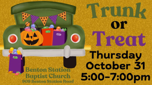 10/31 Benton Station Baptist Church Trunk or Treat