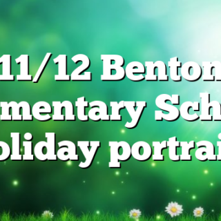 11/12 Benton Elementary School Holiday portraits