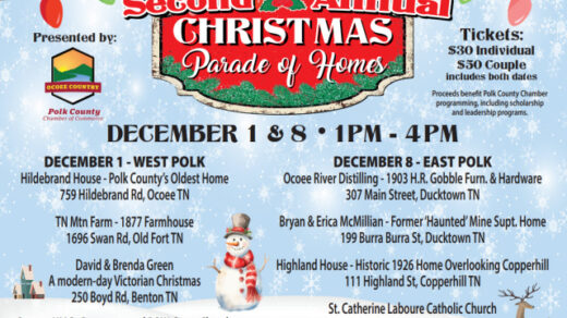 12/1 Christmas Parade of Homes Begins Polk, TN