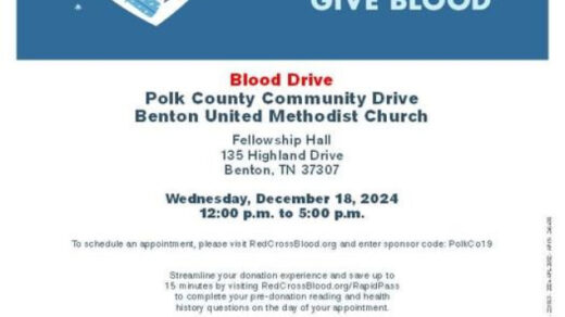 12/18 Polk Community Blood Drive Benton, TN