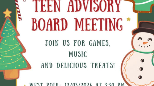 12/6 EAST Polk County Library Teen Advisory Meeting