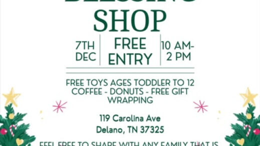 12/7 The Blessing Shop is Open Delano, TN