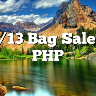 12/13 Bag Sale at PHP