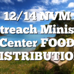 12/14 NVM Outreach Ministry Center FOOD DISTRIBUTION