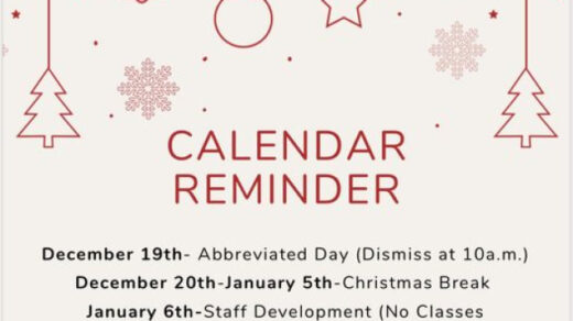 12/20-1/5/25 Christmas Break for Polk Schools