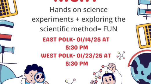 1/23 Science Night at West Polk Library