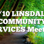 2/10 LINSDALE COMMUNITY SERVICES Meeting