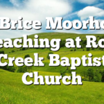 3/2 Brice Moorhouse Preaching at Rock Creek Baptist Church