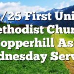3/5/25 First United Methodist Church Copperhill Ash Wednesday Service