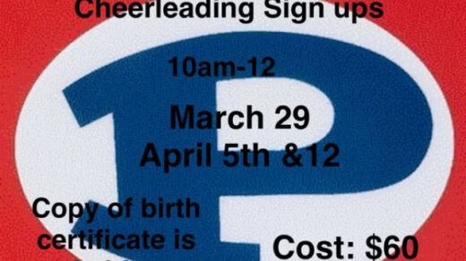 3/29 Polk Youth Football and Cheerleading Sing ups