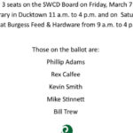 3/7 Pol Soil & Water Conservation District Election