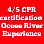 4/5 CPR recertification at Ocoee River Experience
