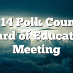 4/14 Polk County Board of Education Meeting