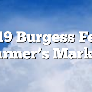 4/19 Burgess Feed Farmer’s Market