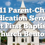 5/11 Parent-Child Dedication Service at First Baptist Church Benton