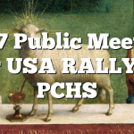 5/27 Public Meeting for USA RALLY at PCHS