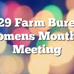 5/29 Farm Bureau Womens Monthly Meeting