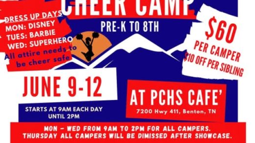 6/9-12 PCHS Summer Cheer Camp